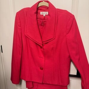 Evan Picone Women's Bright Coral-Pink Tailored Blazer
